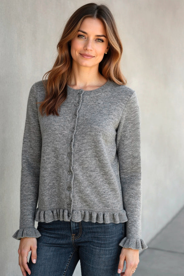 Ofelia Cloe cardigan grey melange