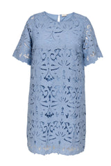 Only Carmakoma Gelina o-neck dress faded denim blue