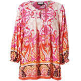 Gozzip Giben Blouse Pink Print