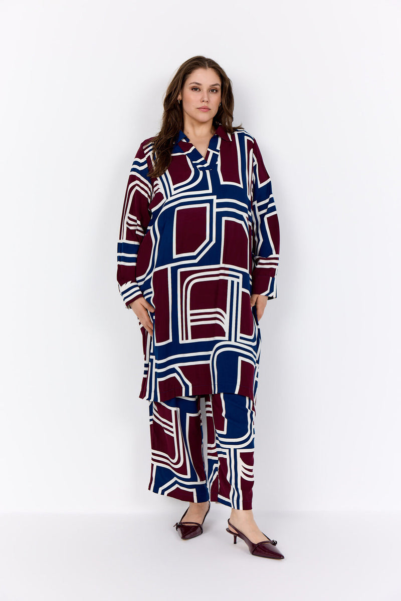 Wasabi Dress Natalie Bordeaux/Blue
