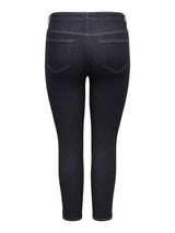 Only Carmakoma Willy reg skinny 7/8 ankl jeans dark blue denim rinse
