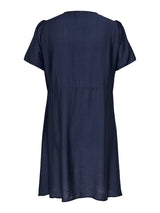 Only Carmakoma Cecilia v-neck dress navy blazer