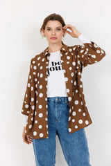 Wasabi Celia2 shirt toffee combi