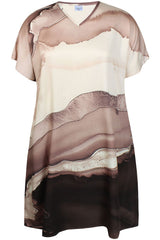 ZHENZI Kitty dress brown