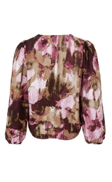Black Colour Sherwood blouse plum