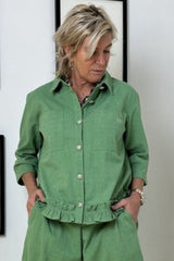 Gaspar Vigo Canvas Shirt Pistacho