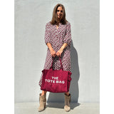 Gaspar  Flower dress bordeaux