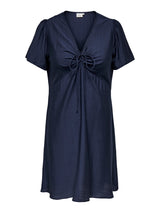 Only Carmakoma Cecilia v-neck dress navy blazer