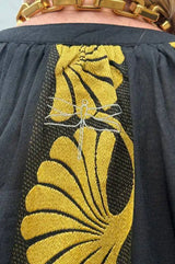 Gaspar Athen Kaftan dress black