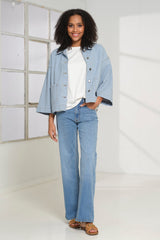 Prepair Bree jacket light blue stripe