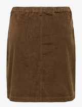 Only Carmakoma Amazing cord skirt brown