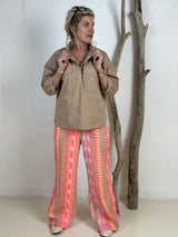Gaspar  Honolulu jaquard pants  pink
