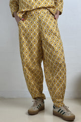 Gaspar Colorado flower pant yellow