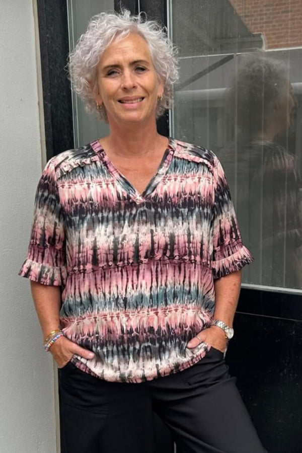 Ofelia Aksa Blouse Rosa Combi