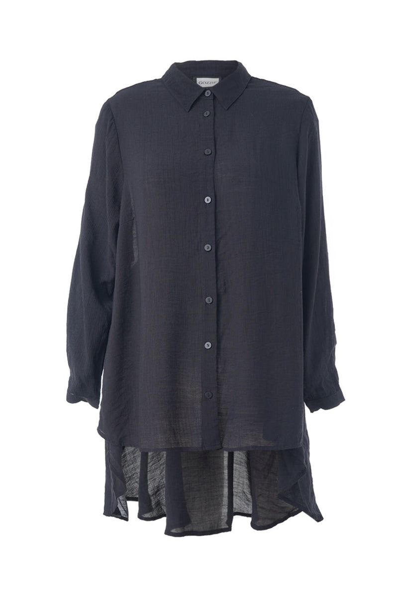 Gozzip Julie shirt with print black