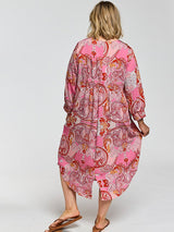 Gozzip Alice dress red mix print