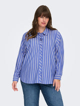 Only carmakoma Liah shirt Cloud dancer/surf