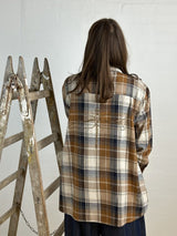 Gaspar Stockholm check camel