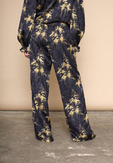 Love & Divine pants navy gold print