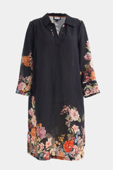 Gozzip Michelle Tunic black with rose fall board