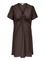 Only Carmakoma Cecilia v-neck dress  brown