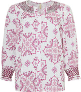 Ofelia Fie blouse blue combi