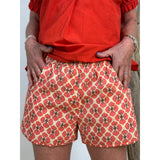 Gaspar Honolulu sporty shorts coral flower