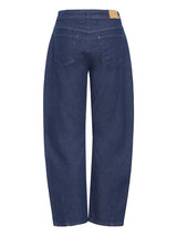 Pulz jeans Anni barrel leg un-washed denim blue