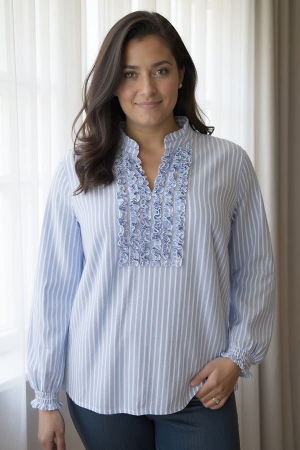 Cassiopeia Dagmaria Blouse Blue Combi