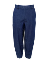Black Colour Denice Barrel Pant Blue