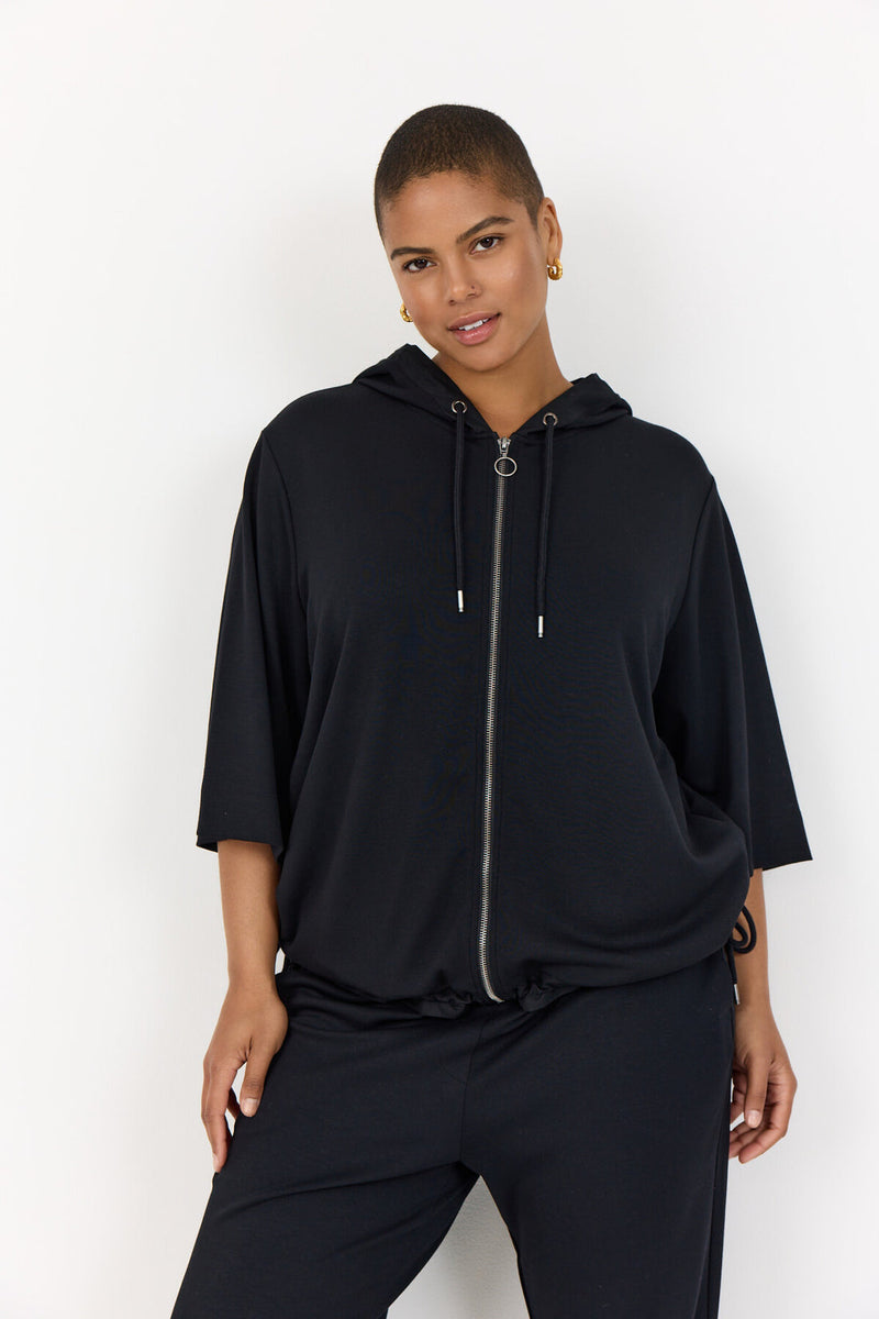 Wasabi Sabina sweat zipper black