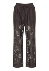 Love & Divine lace pants chocolate