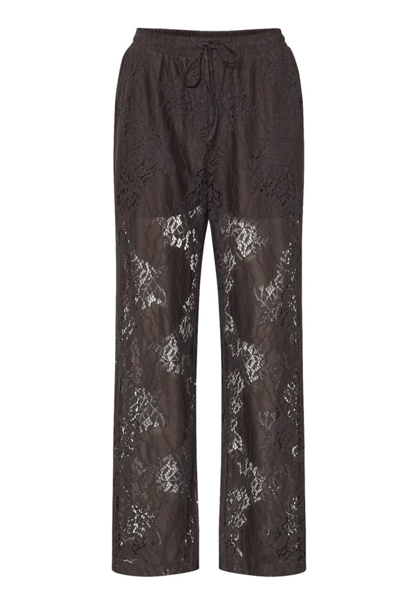 Love & Divine lace pants chocolate