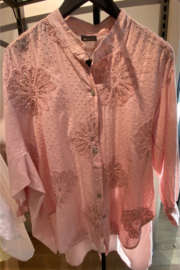 QNUZ Sara long shirt rosa