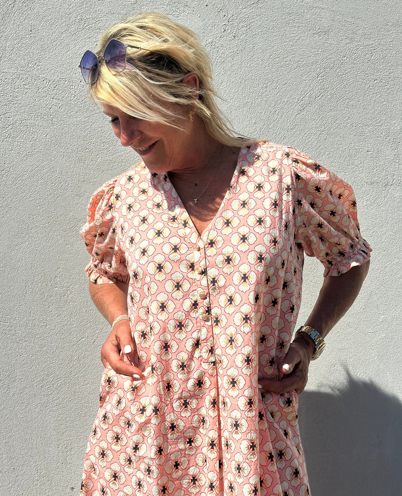Gaspar  Tunø Flower dress rose