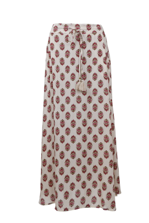Black Colour Stella regular skirt noble rose