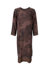 Black Colour Jasmine long dress Coffee