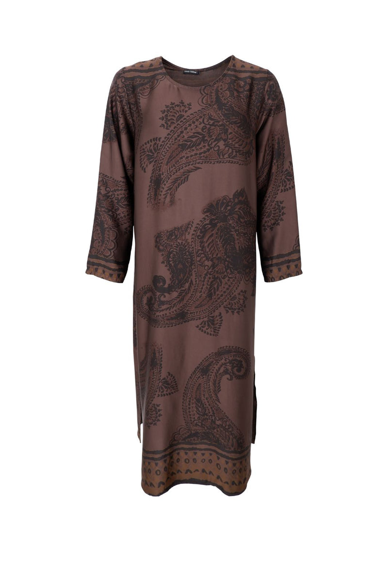 Black Colour Jasmine long dress Coffee