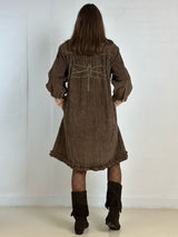 Gaspar Rio Corduroy dress taupe