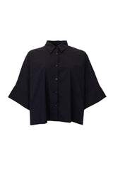 Black Colour Davina lace shirt black
