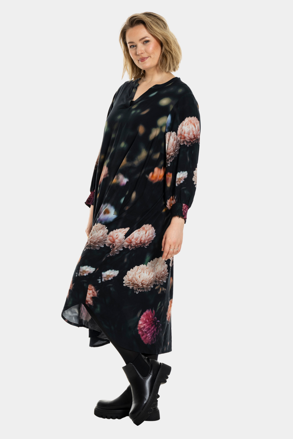 Gozzip Valdis dress peony print
