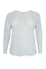 Casiopeia Gwenna mesh blouse navy blue