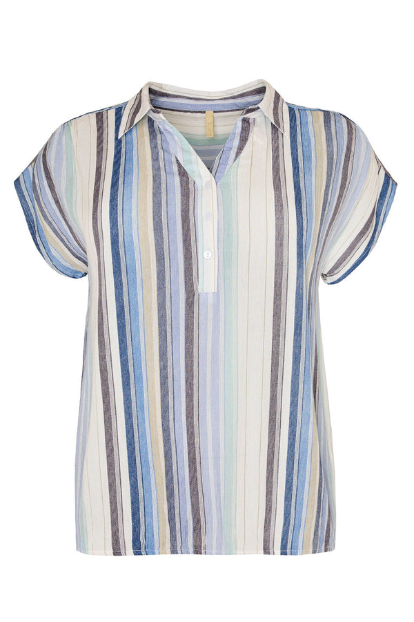 Cassiopeia Mimille blouse blue stripe