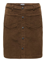 Only Carmakoma Amazing cord skirt Cub chokolate