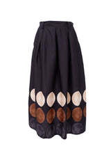Black Colour Paris skirt black