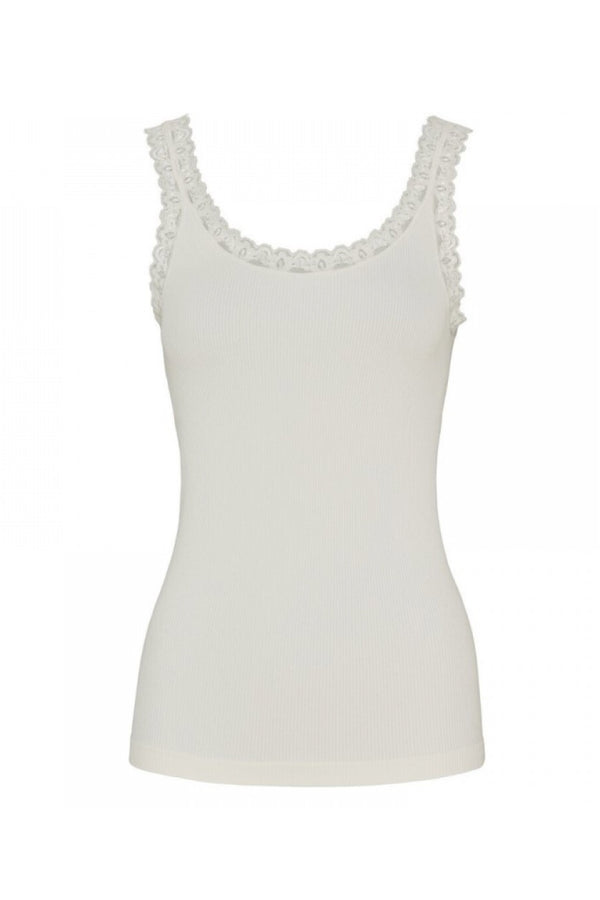 Tim & Simonsen Frida ribtop med blonde Ivory