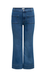 Only Carmakoma Cypress pocket flare medium blue denim