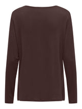 Only Carmakoma Lonny L/S O-neck top JRS Coffee Bean