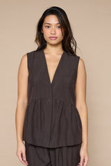 Love &  Divine top/vest Love1478 chokolate