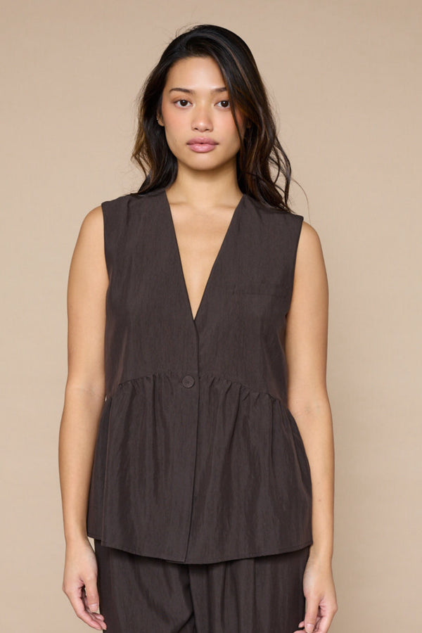 Love &  Divine top/vest Love1478 chokolate